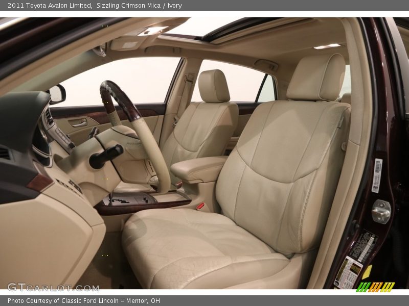 Sizzling Crimson Mica / Ivory 2011 Toyota Avalon Limited