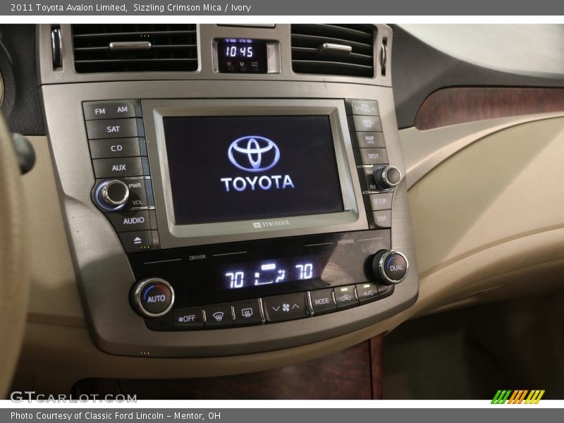 Sizzling Crimson Mica / Ivory 2011 Toyota Avalon Limited