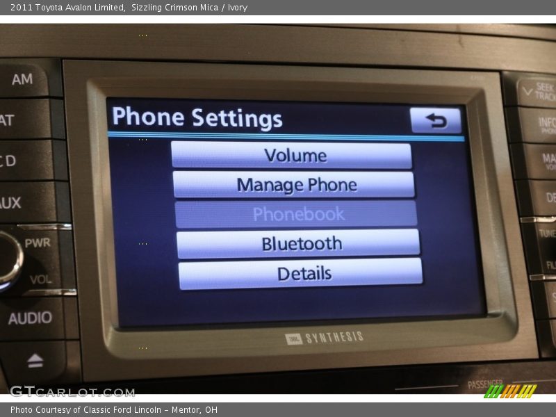 Sizzling Crimson Mica / Ivory 2011 Toyota Avalon Limited
