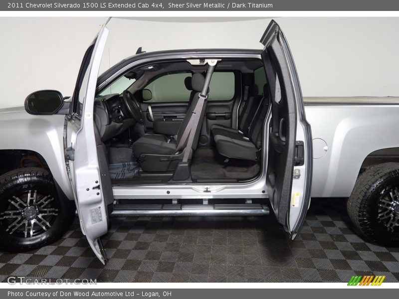 Sheer Silver Metallic / Dark Titanium 2011 Chevrolet Silverado 1500 LS Extended Cab 4x4