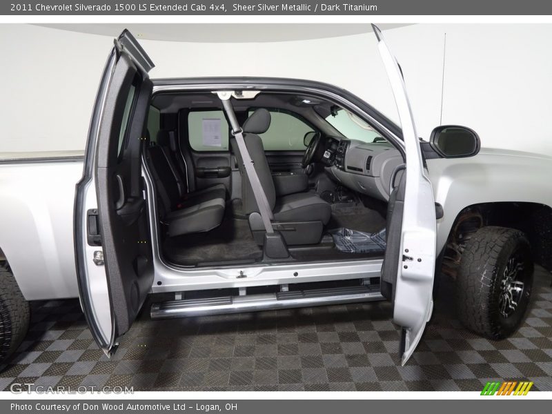 Sheer Silver Metallic / Dark Titanium 2011 Chevrolet Silverado 1500 LS Extended Cab 4x4