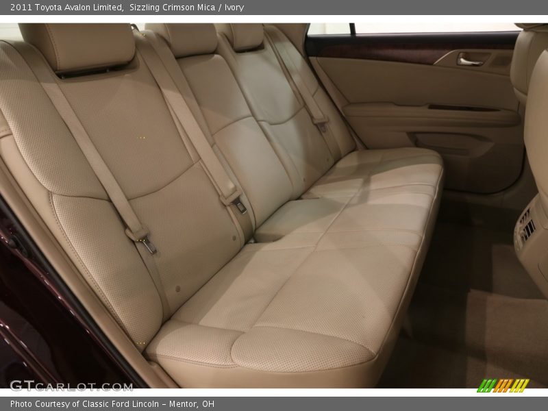 Sizzling Crimson Mica / Ivory 2011 Toyota Avalon Limited