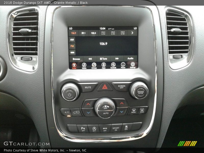 Granite Metallic / Black 2018 Dodge Durango SXT AWD