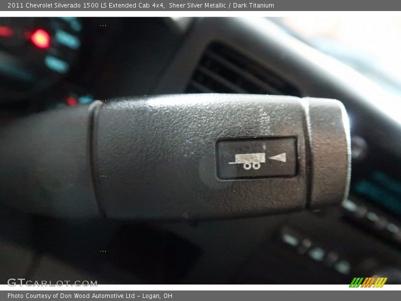 Sheer Silver Metallic / Dark Titanium 2011 Chevrolet Silverado 1500 LS Extended Cab 4x4