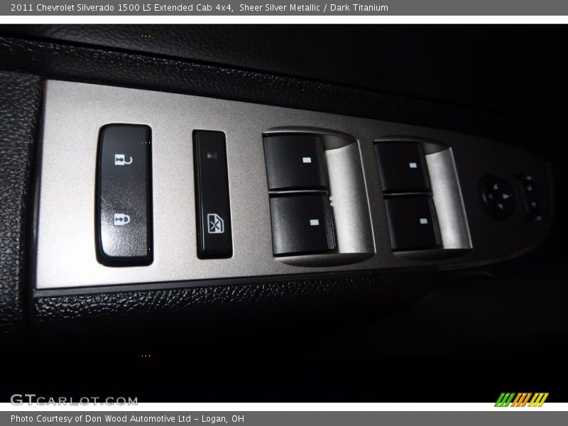 Sheer Silver Metallic / Dark Titanium 2011 Chevrolet Silverado 1500 LS Extended Cab 4x4