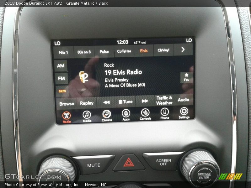Granite Metallic / Black 2018 Dodge Durango SXT AWD