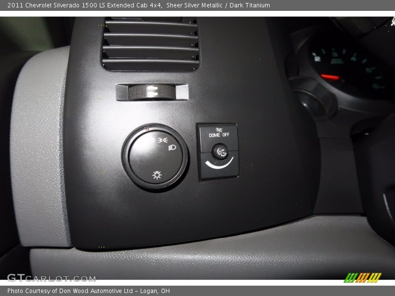 Sheer Silver Metallic / Dark Titanium 2011 Chevrolet Silverado 1500 LS Extended Cab 4x4