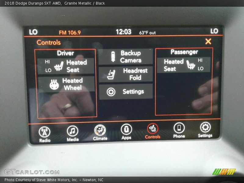 Granite Metallic / Black 2018 Dodge Durango SXT AWD