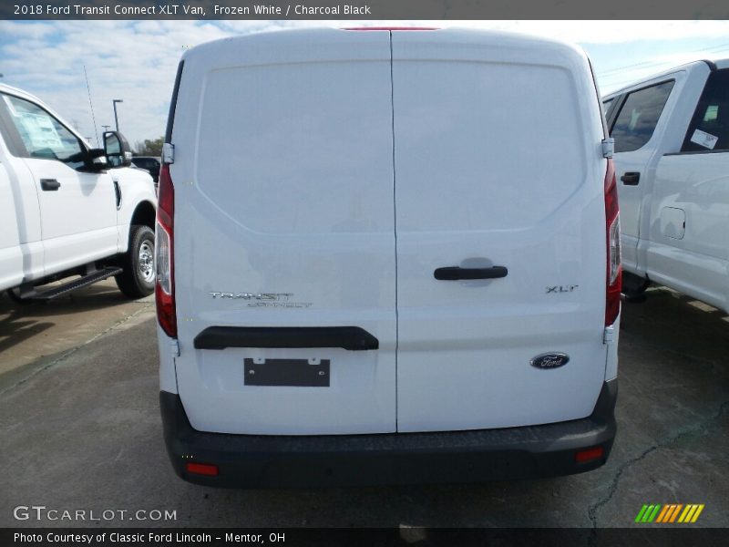 Frozen White / Charcoal Black 2018 Ford Transit Connect XLT Van