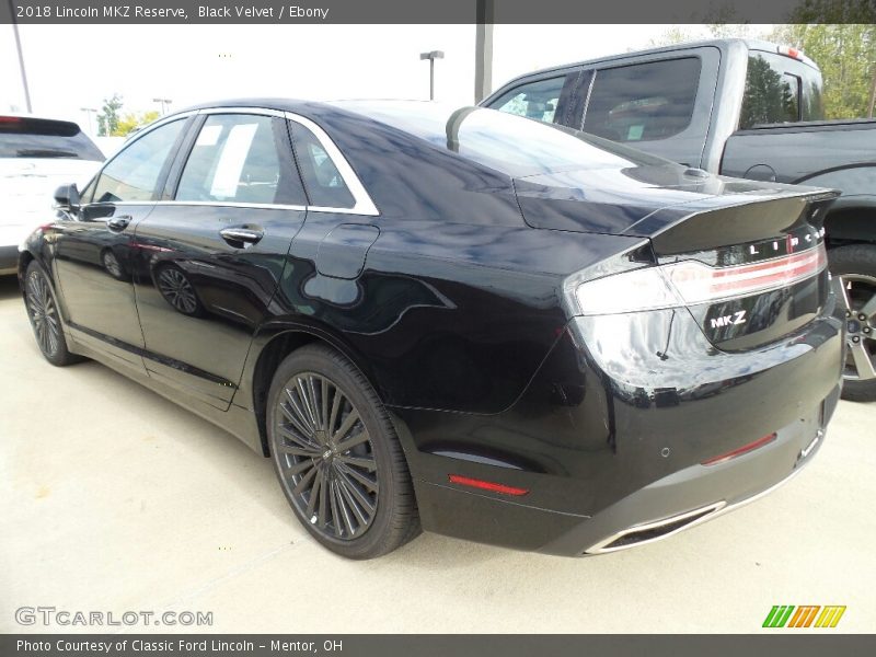 Black Velvet / Ebony 2018 Lincoln MKZ Reserve