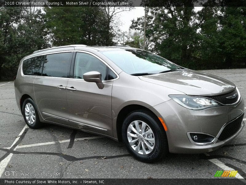 Molten Silver / Cognac/Alloy/Toffee 2018 Chrysler Pacifica Touring L