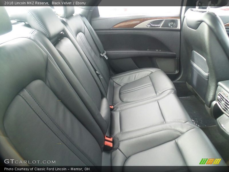 Rear Seat of 2018 MKZ Reserve
