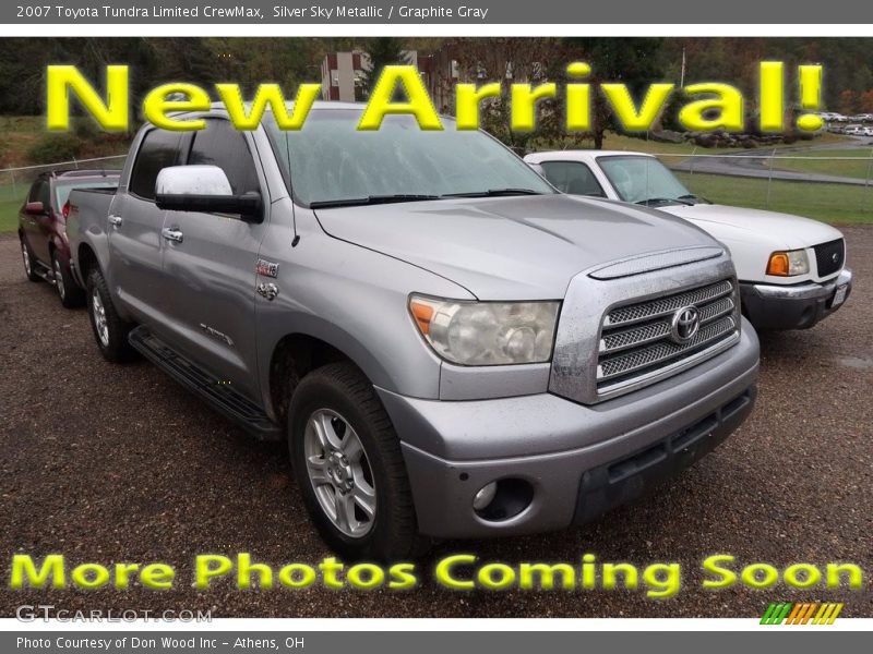 Silver Sky Metallic / Graphite Gray 2007 Toyota Tundra Limited CrewMax
