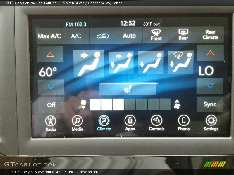 Molten Silver / Cognac/Alloy/Toffee 2018 Chrysler Pacifica Touring L