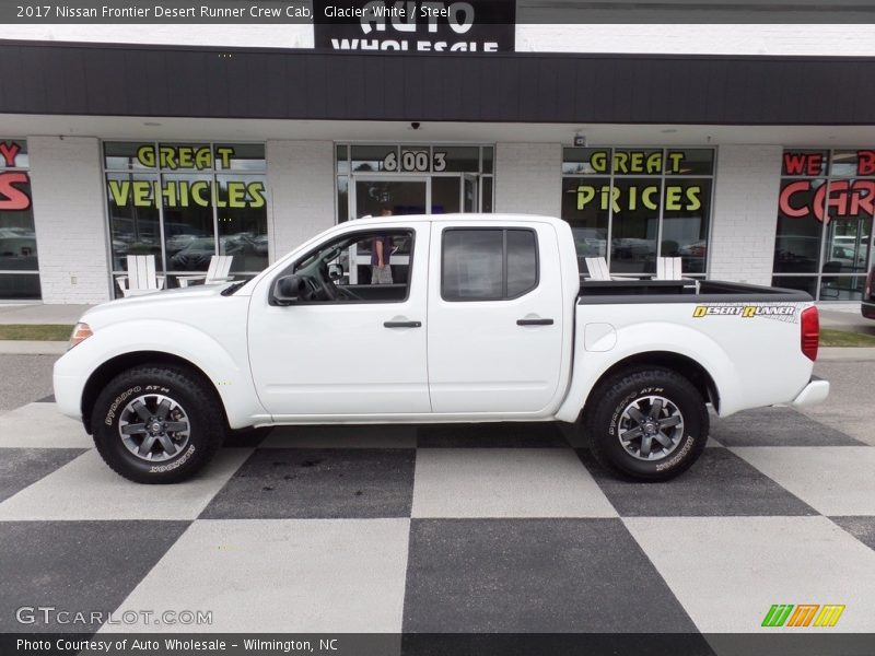 Glacier White / Steel 2017 Nissan Frontier Desert Runner Crew Cab