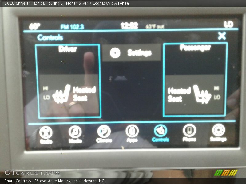 Molten Silver / Cognac/Alloy/Toffee 2018 Chrysler Pacifica Touring L