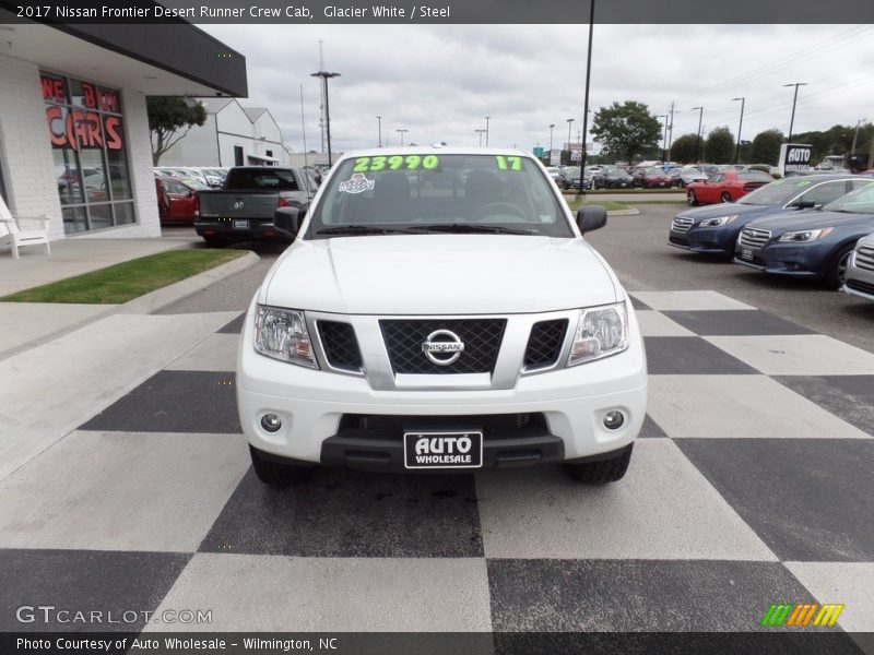 Glacier White / Steel 2017 Nissan Frontier Desert Runner Crew Cab