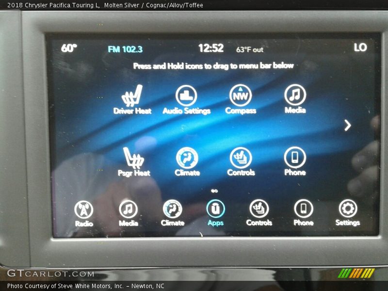 Molten Silver / Cognac/Alloy/Toffee 2018 Chrysler Pacifica Touring L