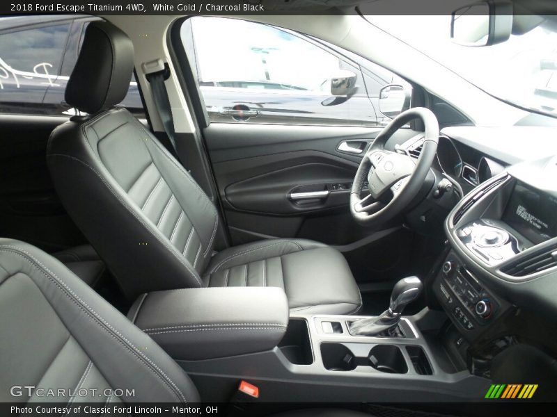 White Gold / Charcoal Black 2018 Ford Escape Titanium 4WD