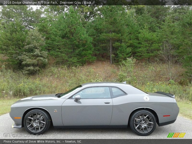 Destroyer Gray / Black 2018 Dodge Challenger R/T Scat Pack