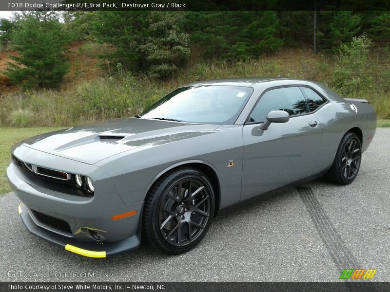 Destroyer Gray / Black 2018 Dodge Challenger R/T Scat Pack