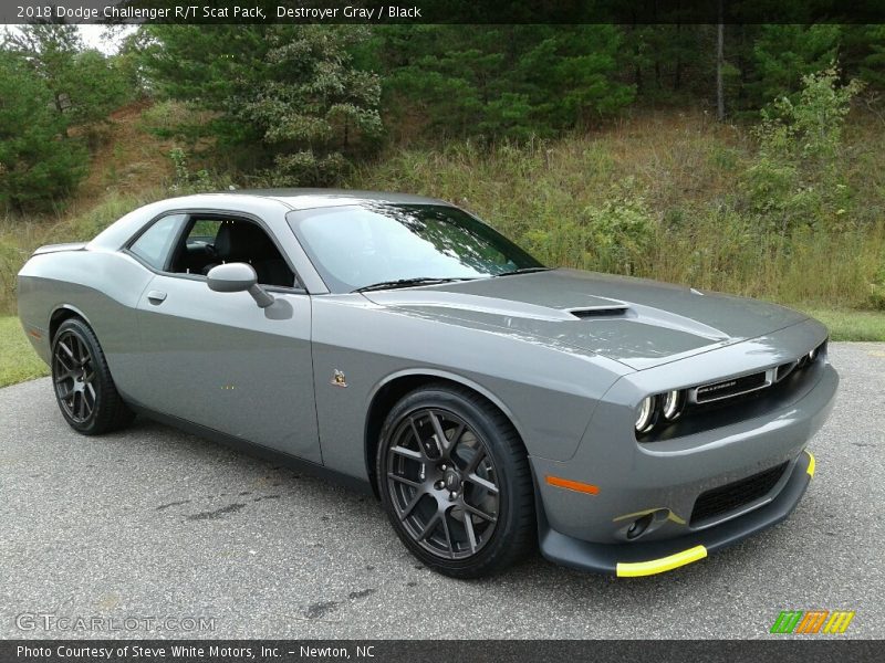 Destroyer Gray / Black 2018 Dodge Challenger R/T Scat Pack