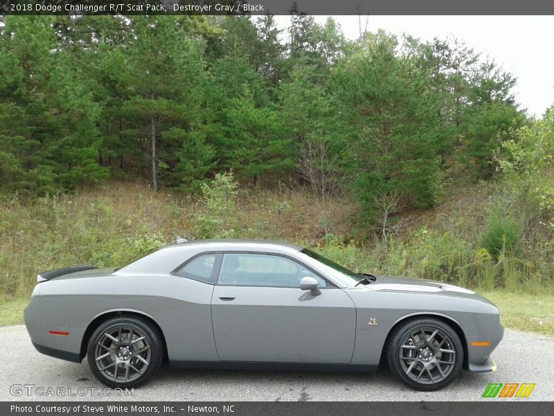 Destroyer Gray / Black 2018 Dodge Challenger R/T Scat Pack