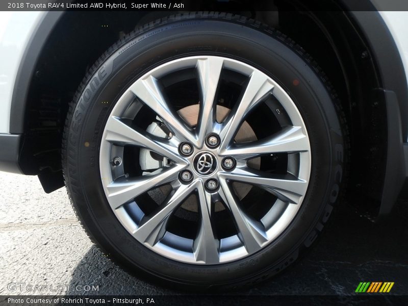 Super White / Ash 2018 Toyota RAV4 Limited AWD Hybrid