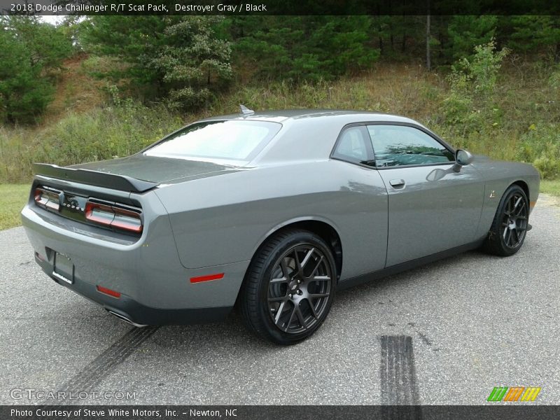Destroyer Gray / Black 2018 Dodge Challenger R/T Scat Pack