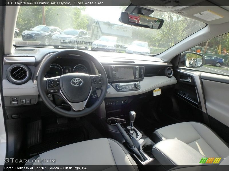  2018 RAV4 Limited AWD Hybrid Ash Interior