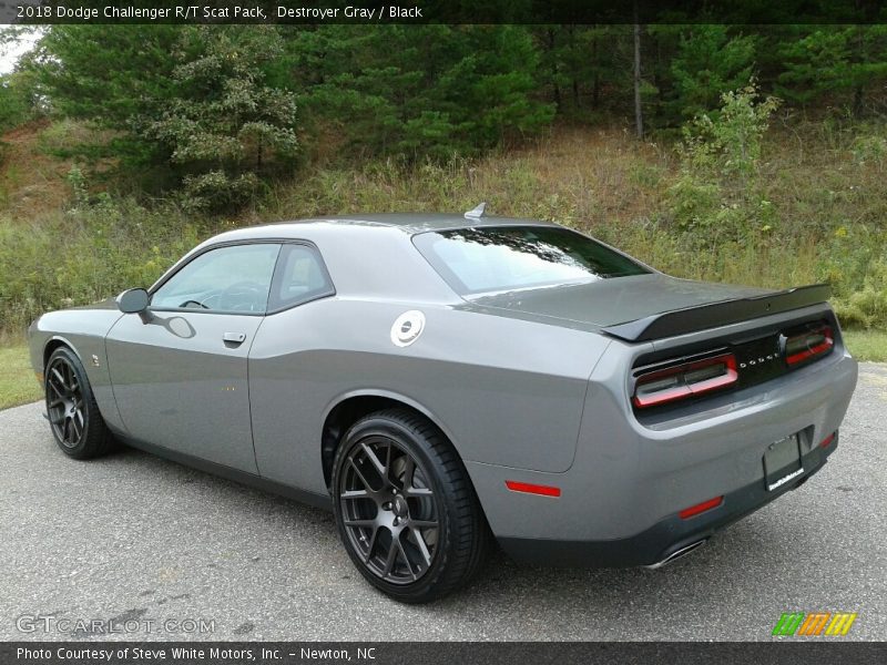 Destroyer Gray / Black 2018 Dodge Challenger R/T Scat Pack