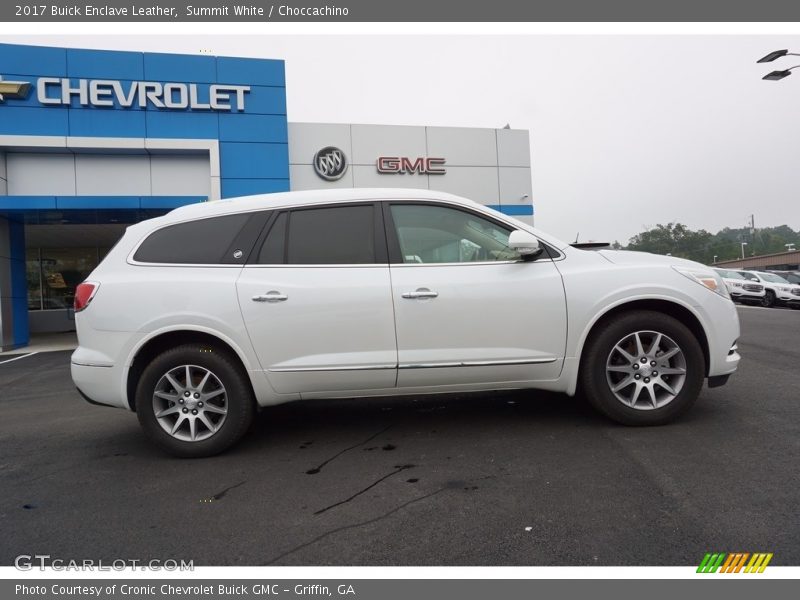 Summit White / Choccachino 2017 Buick Enclave Leather
