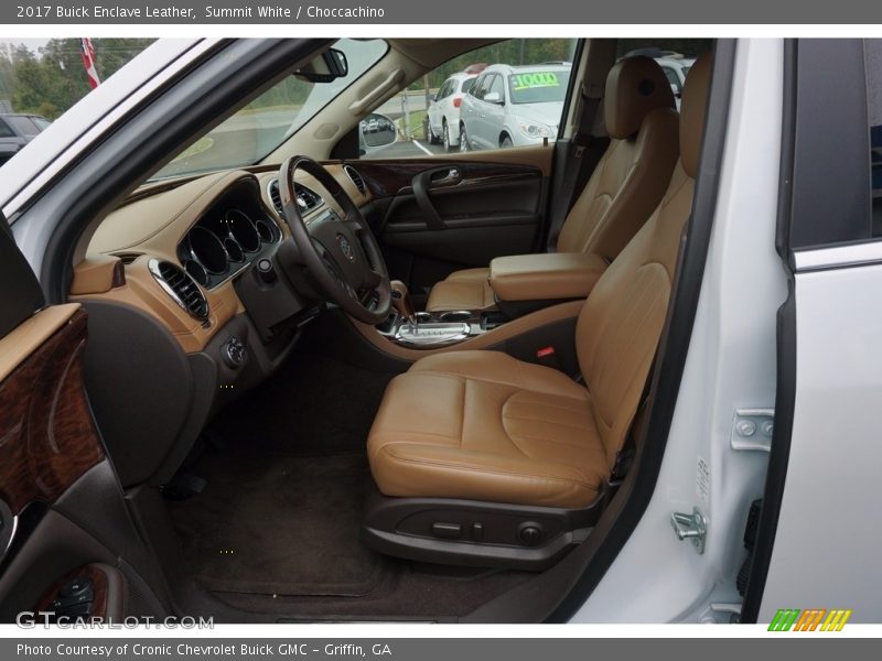 Summit White / Choccachino 2017 Buick Enclave Leather