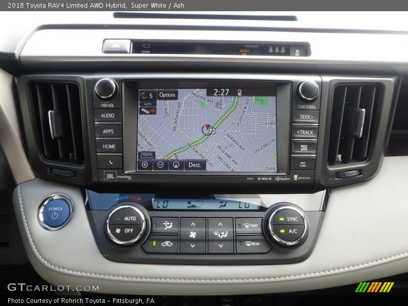 Super White / Ash 2018 Toyota RAV4 Limited AWD Hybrid