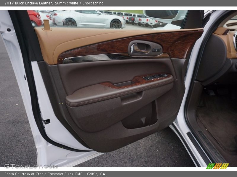 Summit White / Choccachino 2017 Buick Enclave Leather