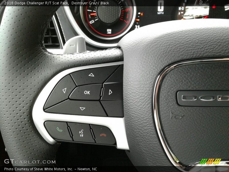 Destroyer Gray / Black 2018 Dodge Challenger R/T Scat Pack
