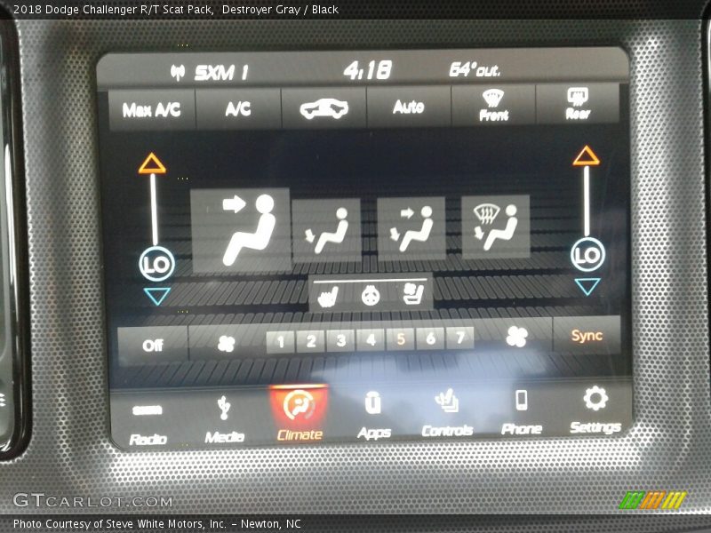 Destroyer Gray / Black 2018 Dodge Challenger R/T Scat Pack