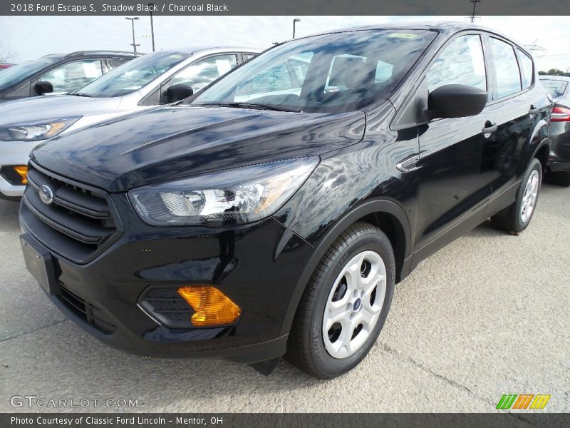 Shadow Black / Charcoal Black 2018 Ford Escape S