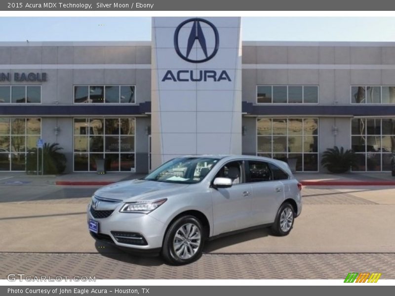 Silver Moon / Ebony 2015 Acura MDX Technology