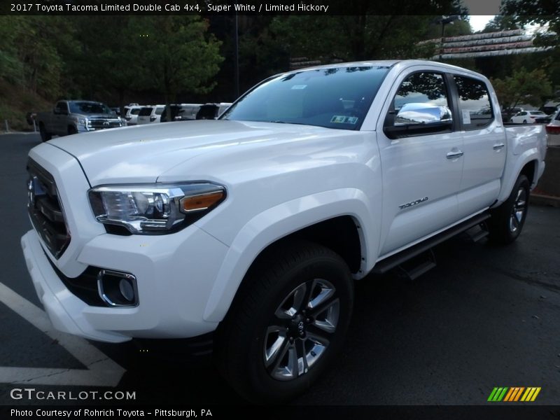 Super White / Limited Hickory 2017 Toyota Tacoma Limited Double Cab 4x4