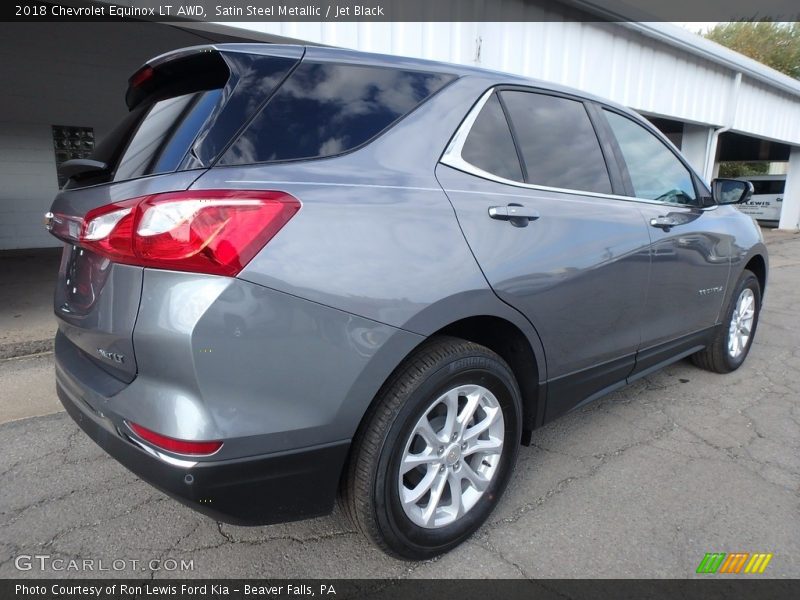 Satin Steel Metallic / Jet Black 2018 Chevrolet Equinox LT AWD