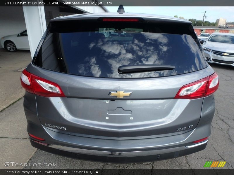 Satin Steel Metallic / Jet Black 2018 Chevrolet Equinox LT AWD
