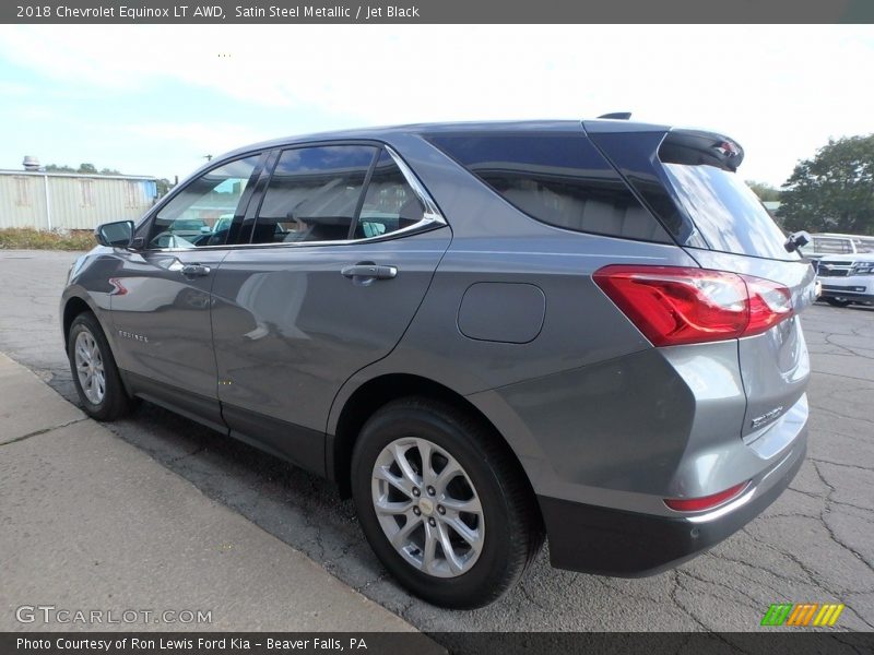 Satin Steel Metallic / Jet Black 2018 Chevrolet Equinox LT AWD