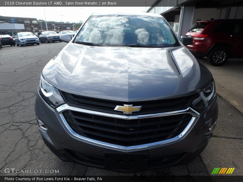 Satin Steel Metallic / Jet Black 2018 Chevrolet Equinox LT AWD