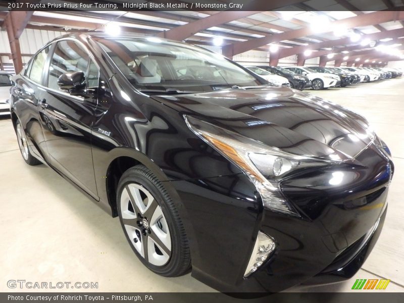 Midnight Black Metallic / Moonstone Gray 2017 Toyota Prius Prius Four Touring