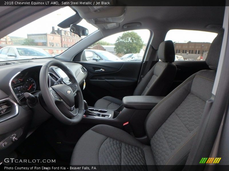 Satin Steel Metallic / Jet Black 2018 Chevrolet Equinox LT AWD