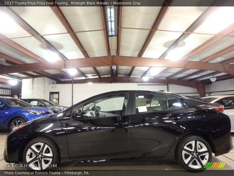 Midnight Black Metallic / Moonstone Gray 2017 Toyota Prius Prius Four Touring