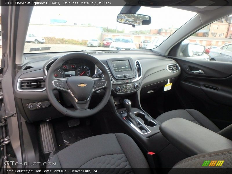 Satin Steel Metallic / Jet Black 2018 Chevrolet Equinox LT AWD