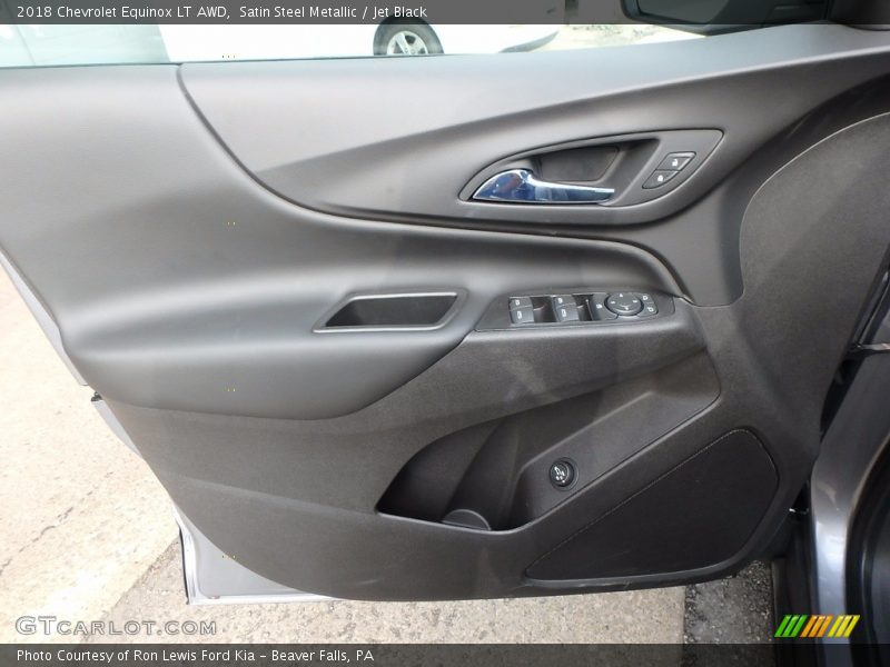 Satin Steel Metallic / Jet Black 2018 Chevrolet Equinox LT AWD