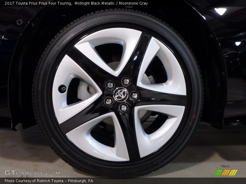Midnight Black Metallic / Moonstone Gray 2017 Toyota Prius Prius Four Touring